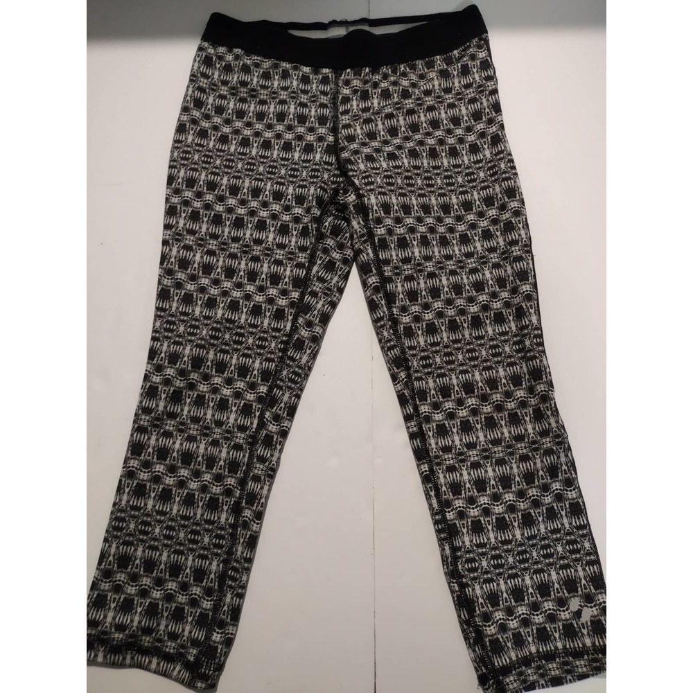 Soffe Dri Womens Capri Black and White Small